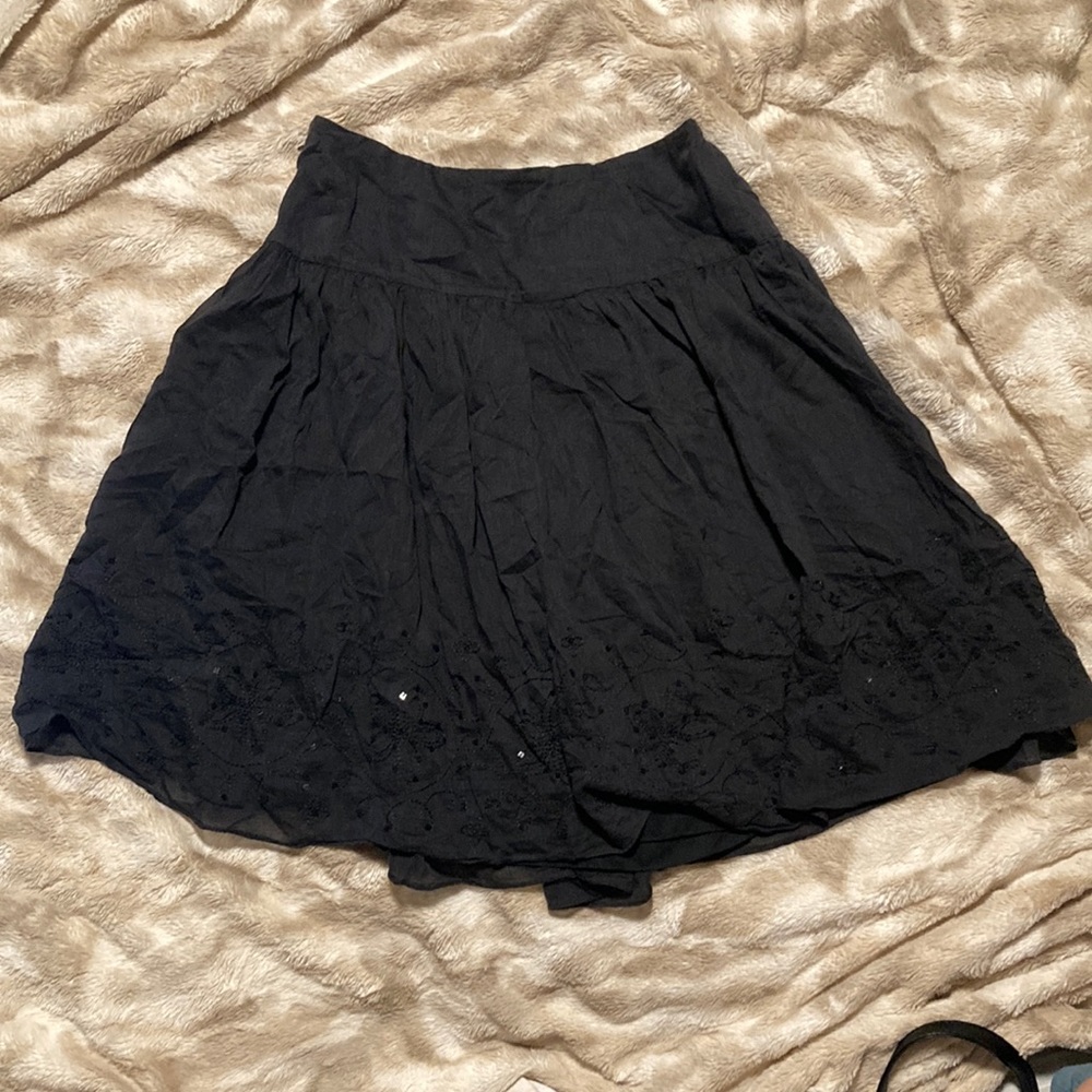 Express midi circle skirt with sequin detail on hem
